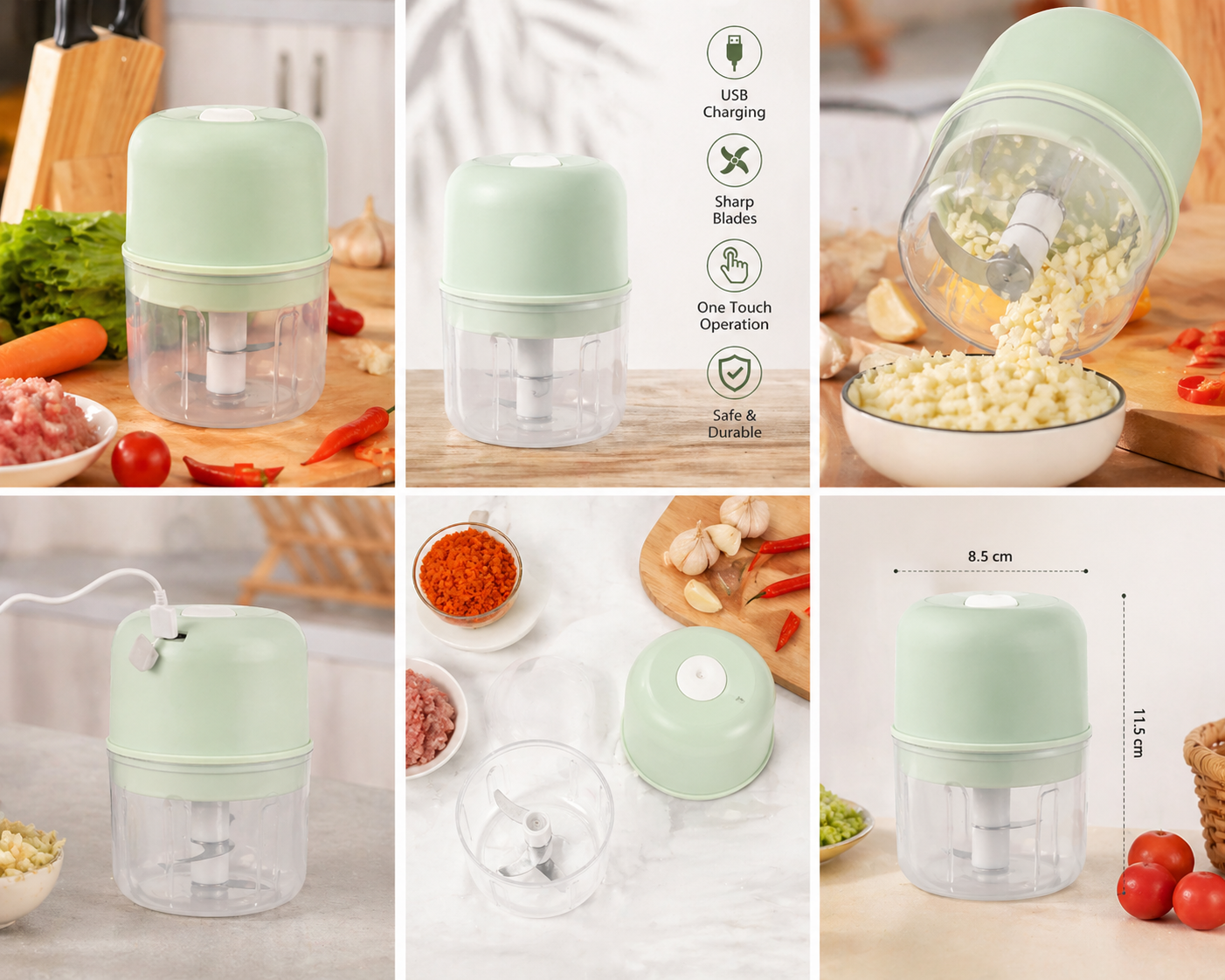 Rechargeable Mini Electric Chopper