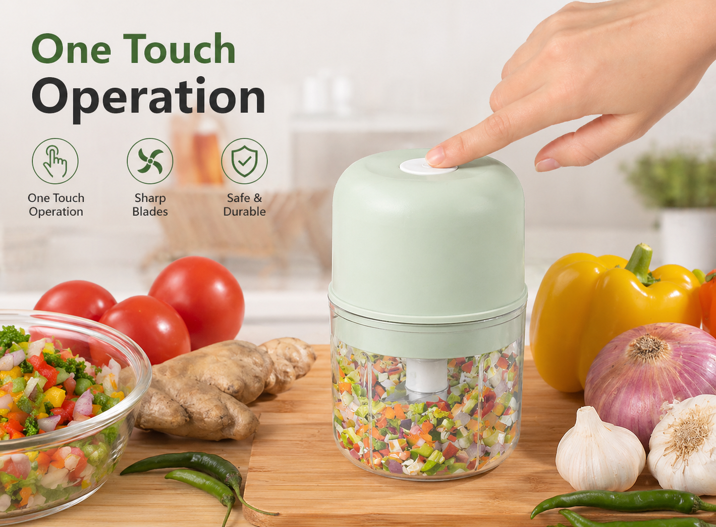 Rechargeable Mini Electric Chopper