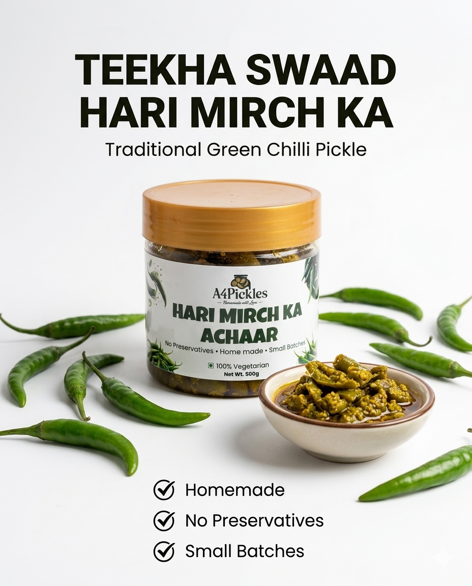 Green chili pickle