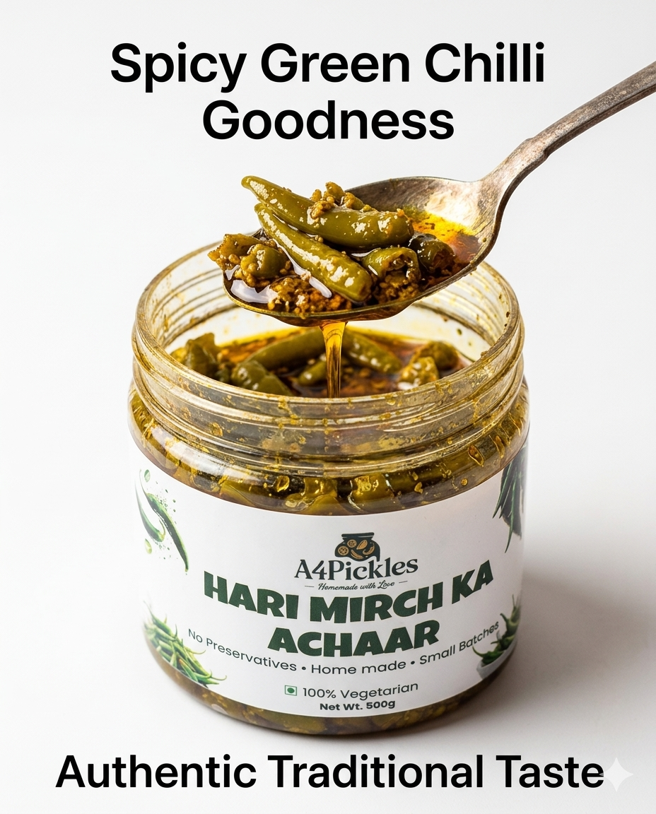 Green chili pickle