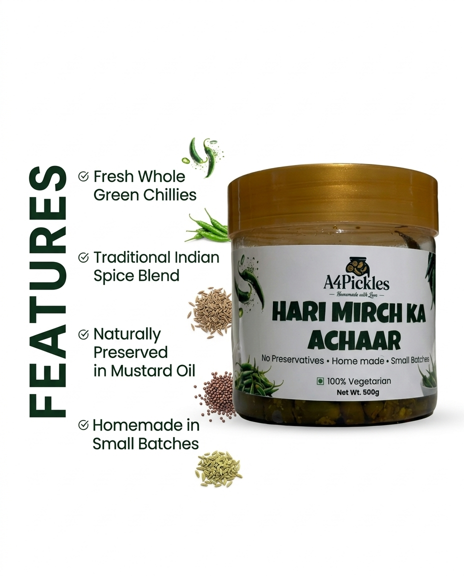 Green chili pickle