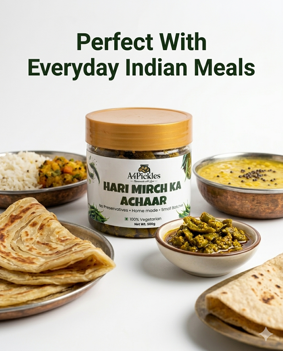 Green chili pickle