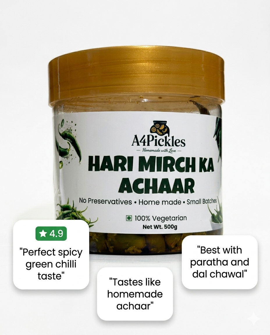 Green chili pickle